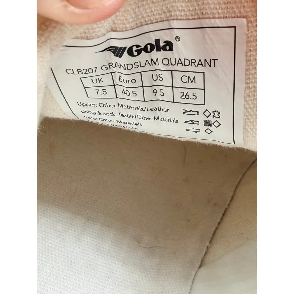 Gola Grandslam Quadrant Sneakers Women’s 9.5 Off White Wine